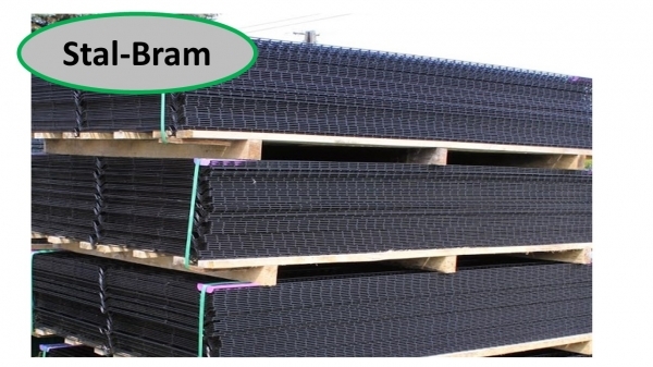 Panele panel ogrodzeniowy FI4 H 1,53 m czarny