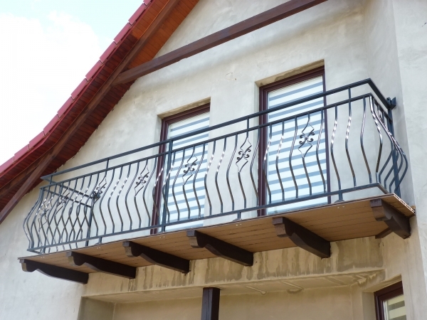 balustrada kuta motyw rozeta romb